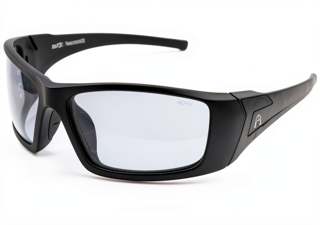 Installing Photochromic Sunglasses Alpha Omega Polycarbonate on a wooden desk