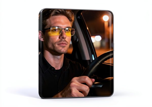 BUBBLE-FLY Automotive Sunglasses Yellow Lenses Unisex-3
