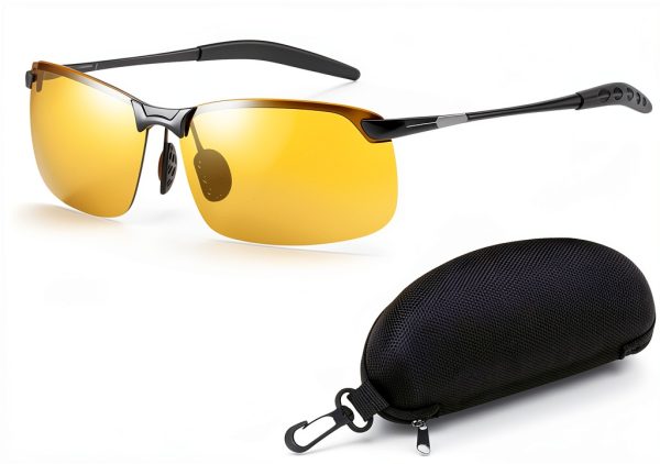 BUBBLE-FLY Automotive Sunglasses Yellow Lenses Unisex-0