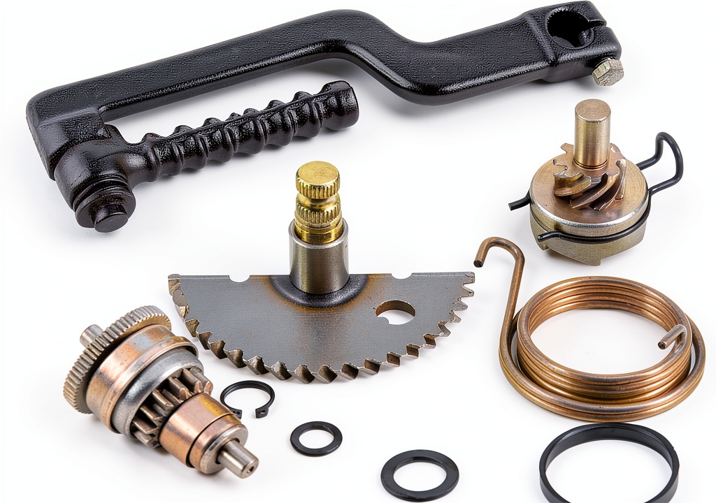 Installing Trkimal Kick Start Gear Assembly for Scooters on a wooden desk