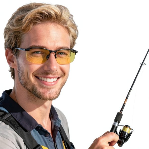 BUBBLE-FLY Automotive Sunglasses Yellow Lenses Unisex-2