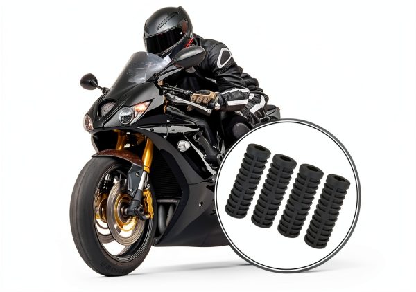 Motoforti Kick Start Lever Rubber Black Non Slip-1