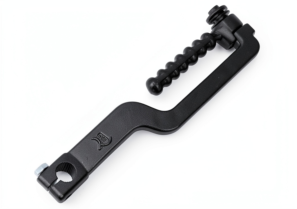 AUTOVIC kick starter installed on a Polaris ATV in a rugged outdoor setting