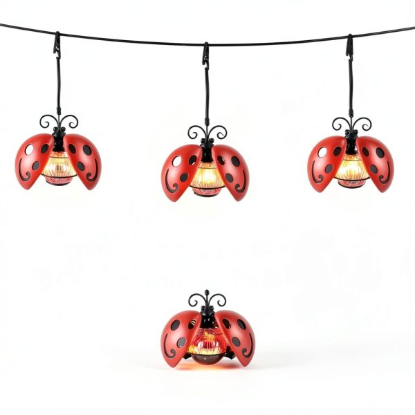 Lady Bug Solar Hanging Lantern YA-DWD-104 1Pack Waterproof Garden-1